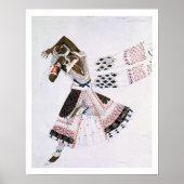 Costume design van Le Dieu Bleu, 1911 (kleur verli Poster (Voorkant)