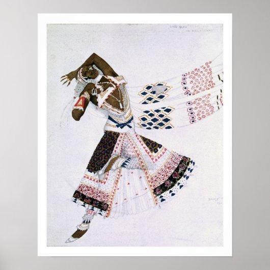 Costume design van Le Dieu Bleu, 1911 (kleur verli Poster (Voorkant)