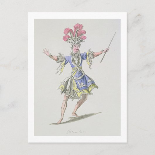 Costume design voor de Magicus, in Dardanus, een l Briefkaart (Voorkant)