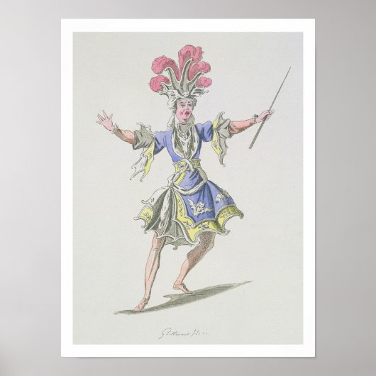 Costume design voor de Magicus, in Dardanus, een l Poster (Voorkant)