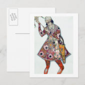 Costume design voor de Tsarevitch, van de Firebi Briefkaart (Voorkant / Achterkant)