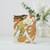 Costume design voor een bacchante in 'Narcisse' Briefkaart (Staand voorkant)