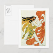 Costume design voor een bacchante in 'Narcisse' Briefkaart (Voorkant / Achterkant)