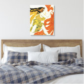 Costume design voor een bacchante in 'Narcisse' Canvas Afdruk (Insitu (Slaapkamer))