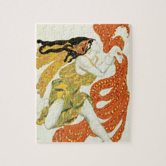 Costume design voor een bacchante in 'Narcisse' Legpuzzel (Verticaal)