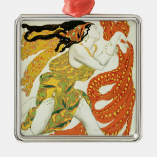 Costume design voor een bacchante in 'Narcisse' Metalen Ornament