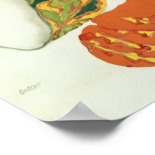 Costume design voor een bacchante in 'Narcisse' Poster (Hoek)