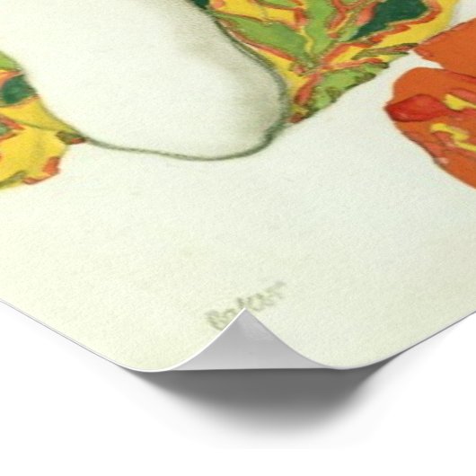 Costume design voor een bacchante in 'Narcisse' Poster (Hoek)