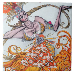 Costume design voor een pas de deux dansend aan de tegeltje
