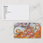 Costume design voor een pas de deux dansend aan de visitekaartje (Voorkant / Achterkant)