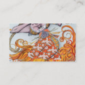 Costume design voor een pas de deux dansend aan de visitekaartje (Achterkant)