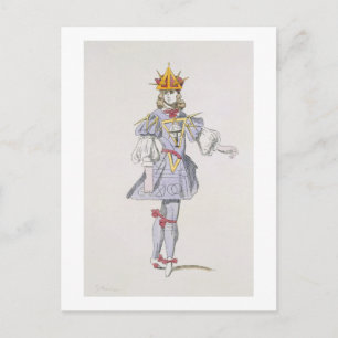 Costume design voor Geometry in een 17e-eeuwse ron Briefkaart