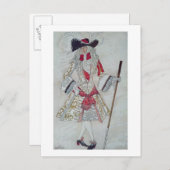 Costume design voor Prince Charming bij het Hof, v Briefkaart (Voorkant / Achterkant)