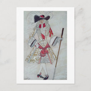Costume design voor Prince Charming bij het Hof, v Briefkaart
