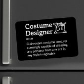 Costume Designer Definitie Film Crew 4" x 6" Flex Magneet