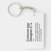 Costume Designer Definitie - Grappige Film Crew Sleutelhanger (Voorkant)