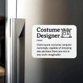 Costume Designer Definitie Set Life 3 "x 4" Bestan Magneet