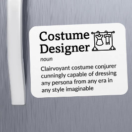 Costume Designer Definitie Set Life 3 "x 4" Bestan Magneet