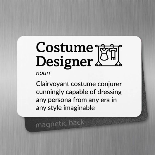 Costume Designer Definitie Set Life 4 "x 6" Flex Magneet