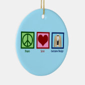 Costume Designer Peace Love Costumes Keramisch Ornament (Rechts)