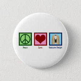 Costume Designer Peace Love Costumes Ronde Button 5,7 Cm