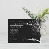 Costume en Cocktails Halloween Kaart (Staand voorkant)