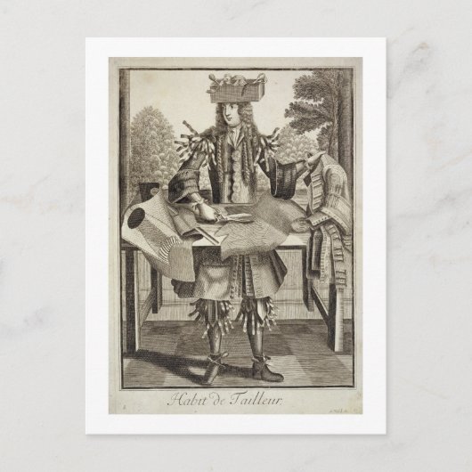 Costume for a Tailor, geprezen door Gerard Valck ( Briefkaart (Voorkant)