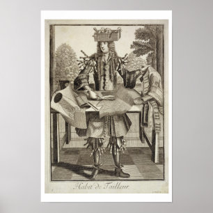 Costume for a Tailor, geprezen door Gerard Valck ( Poster
