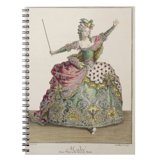 Costume for Medea in de opera "Jason en Medea", Notitieboek (Voorkant)