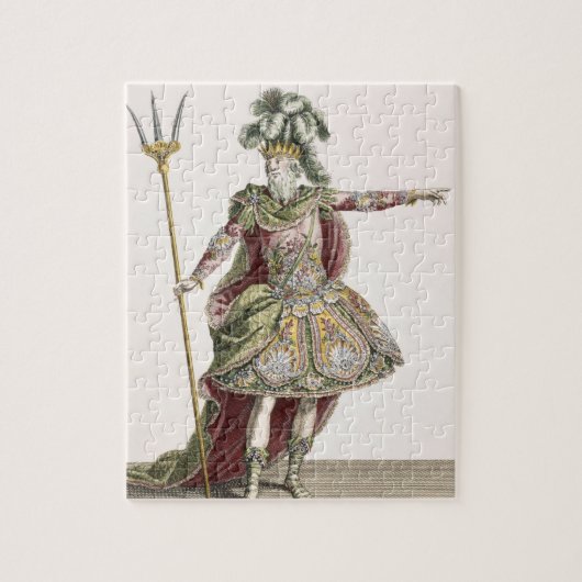 Costume for Neptune in verscheidene opera's, gegra Legpuzzel (Verticaal)