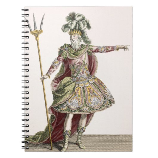 Costume for Neptune in verscheidene opera's, gegra Notitieboek (Voorkant)