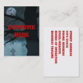 Costume Hire Visitekaartje (Voorkant / Achterkant)