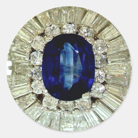  Costume Jewelry Rhinestones Diamonds Ronde Sticker (Voorkant)