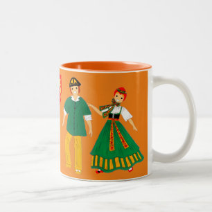 Costume Munster, Elzas, Frankrijk Tweekleurige Koffiemok