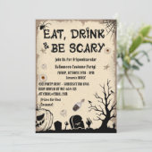 Costume Old and  Party Halloween Kaart (Staand voorkant)