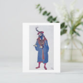 Costume-ontwerp voor Blue-Beard, van slaapschoonhe Briefkaart (Staand voorkant)