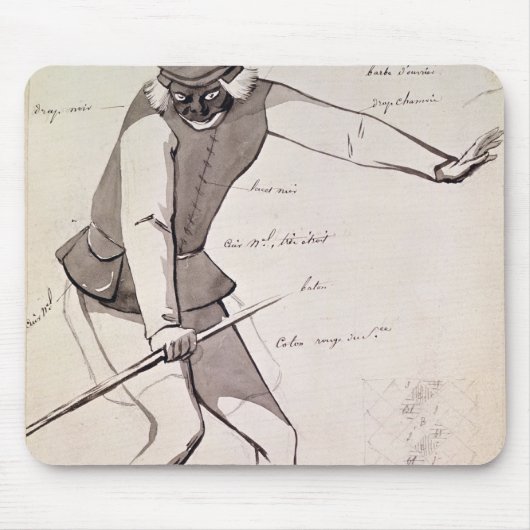 Costume-ontwerp voor een Acrobat Muismat (Voorkant)