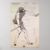 Costume-ontwerp voor een Acrobat Poster (Voorkant)