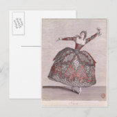 Costume ontwerpt een Furie in 'Hippolyte et Aricie Briefkaart (Voorkant / Achterkant)