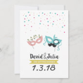 Costume party bruiloft uitnodiging (Voorkant)