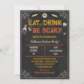 Costume Party Halloween, Eat Drink & Be Scary Kaart (Voorkant)