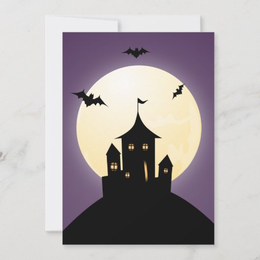 Costume Party Halloween Kaart (Achterkant)