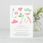 Costume Party Kids verjaardagspaketten Kaart (Staand voorkant)