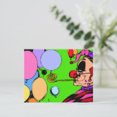 Costume Party Masquerade Ball Harlequin Uitnodigin Kaart (Staand voorkant)