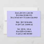 Costume Party Masquerade Ball Harlequin Uitnodigin Kaart (Achterkant)