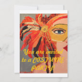 Costume party-uitnodiging kaart (Voorkant)