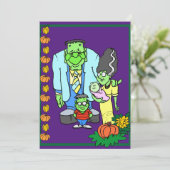 Costume Party van de Monster van de Partij van de  Kaart (Staand voorkant)