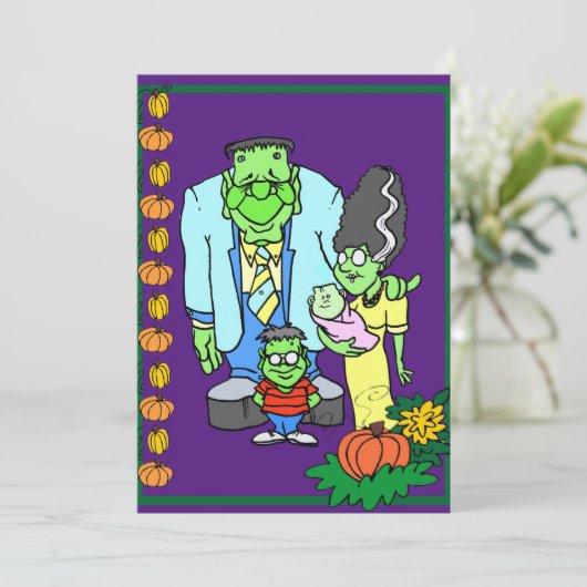 Costume Party van de Monster van de Partij van de  Kaart (Staand voorkant)