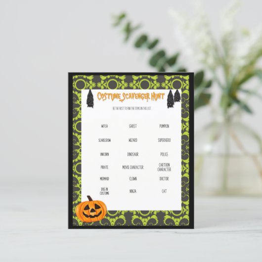 Costume Scavenger Hunt Spooky Game (Staand voorkant)