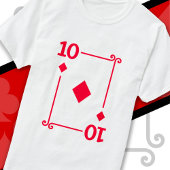 Costume Ten Kaart 10 van diamanten T-shirt